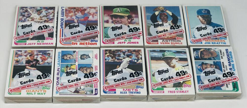 (10) 1982 Topps Cello Pack Lot Image 1
