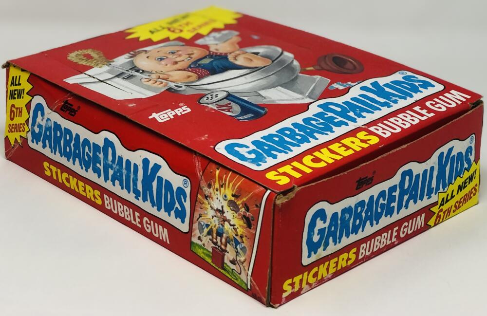 1986 Topps Garbage Pail Kids 6th Series 24 Pack Partial Box Image 2
