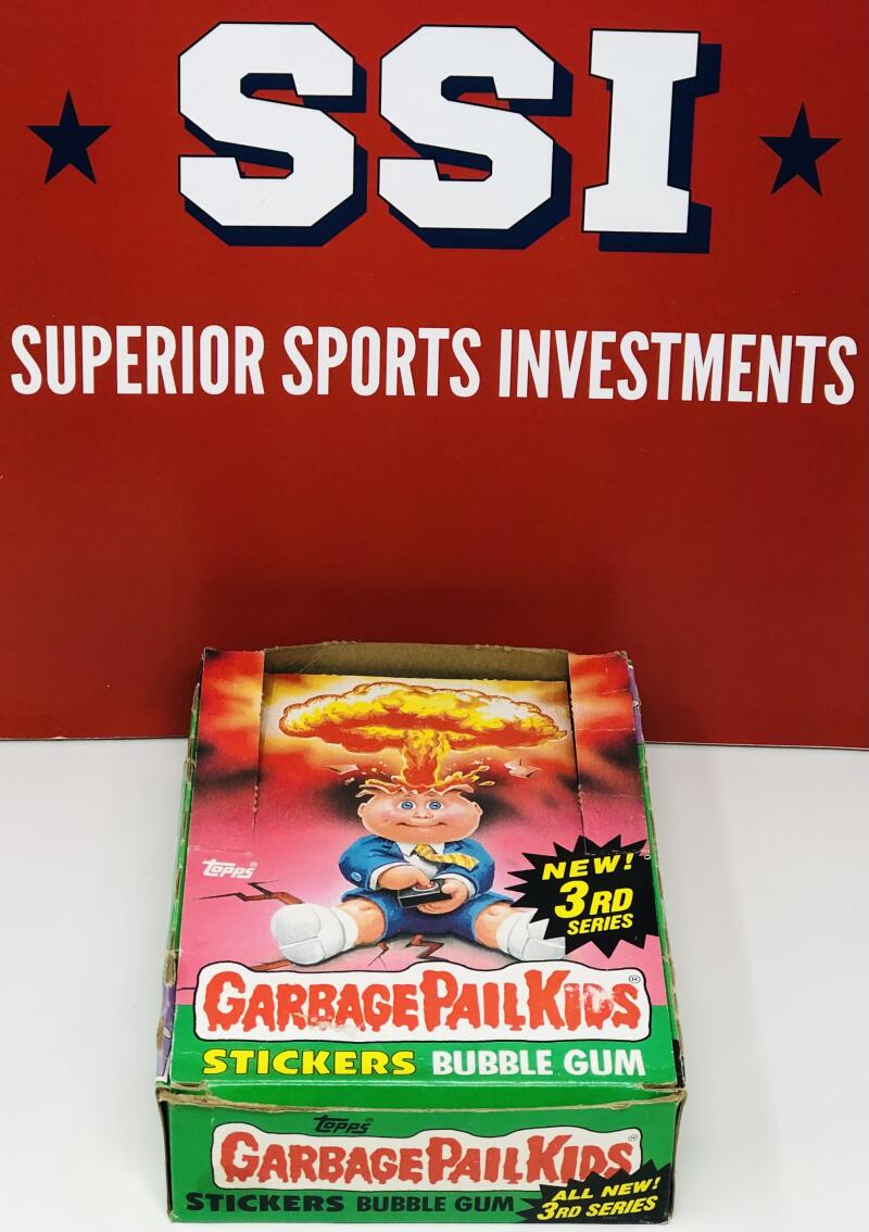1986 Topps Garbage Pail Kids 3rd Series  21 Packs Partial Box  Image 1