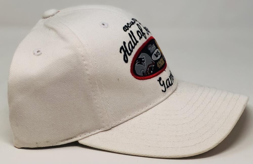 2000 Hall of Fame Game 49ers vs Patriots Tom Brady Debut CAP HAT SGA Image 2