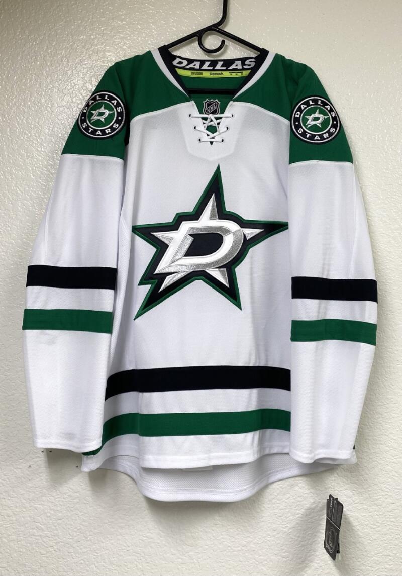 Dallas Stars Reebok Official Authentic Long Sleeve Stitch Game Jersey Men's 50 Image 1