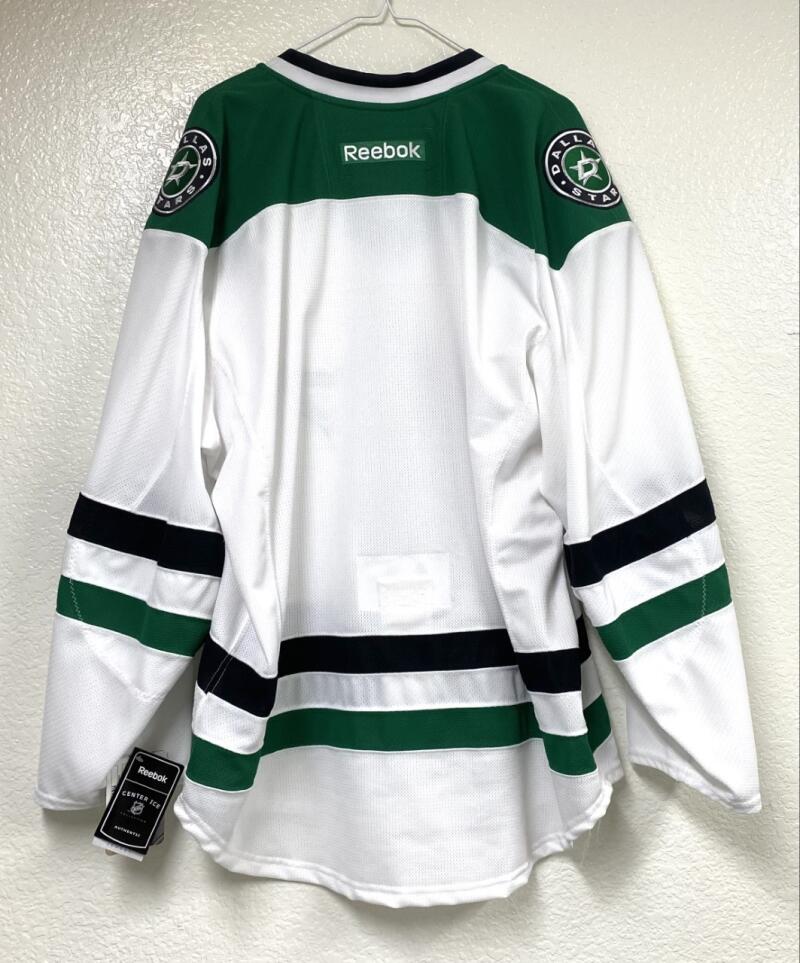 Dallas Stars Reebok Official Authentic Long Sleeve Stitch Game Jersey Men's 52 Image 2