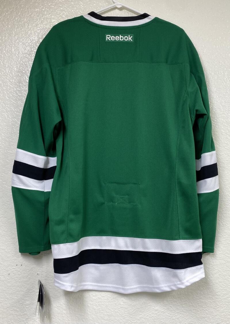 Dallas Stars Reebok Official Authentic Green Long Sleeve Stitch Game Jersey Men's 46 Image 2