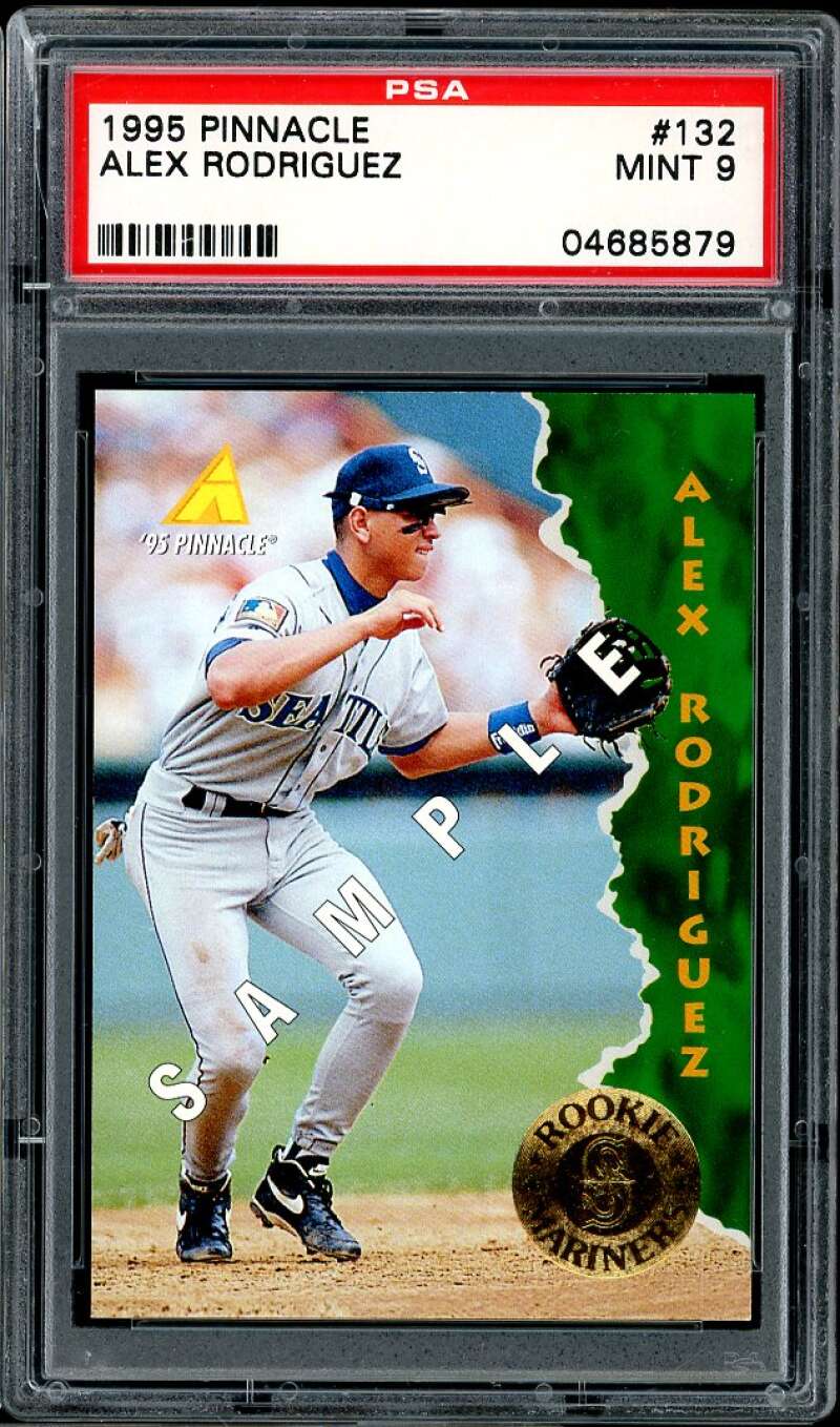 Alex Rodriguez Card 1995 Pinnacle Sample #132 PSA 9 Image 1