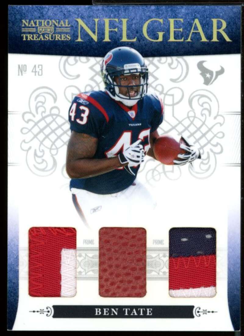 Ben Tate Card 2010 Playoff National Treasures NFL Gear Prime Jersey #25  Image 1