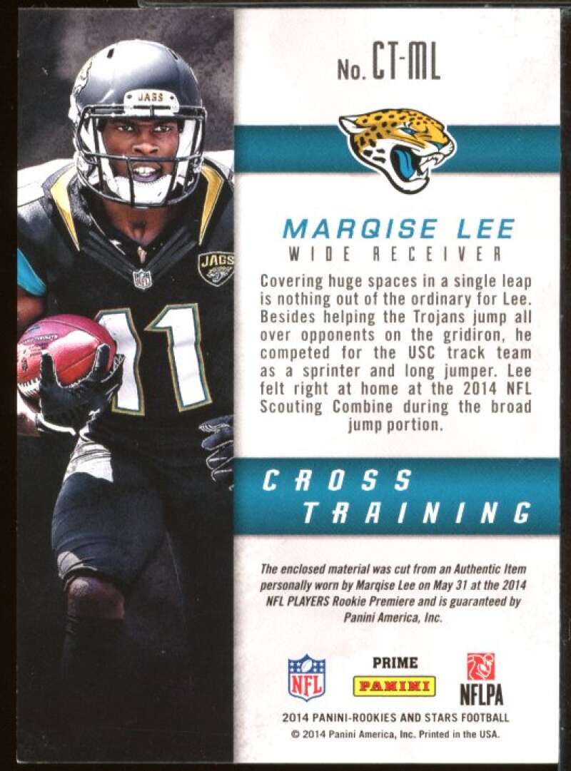 Marqise Lee 2014 Rookies and Stars Cross Training Materials Prime Jersey #CTML  Image 2