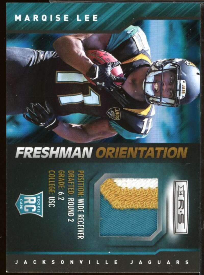 Marqise Lee Card 2014 Rookies and Stars Freshman Orientation Prime Jersey #FOML  Image 1