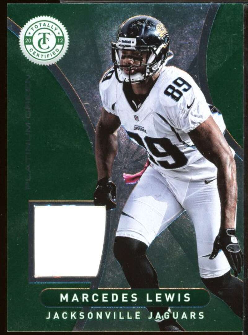 Marcedes Lewis Card 2012 Totally Certified Green Materials Prime Jersey #35  Image 1