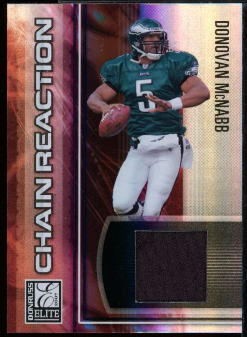 Donovan McNabb Card 2007 Donruss Elite Chain Reaction Black Jersey #21  Image 1