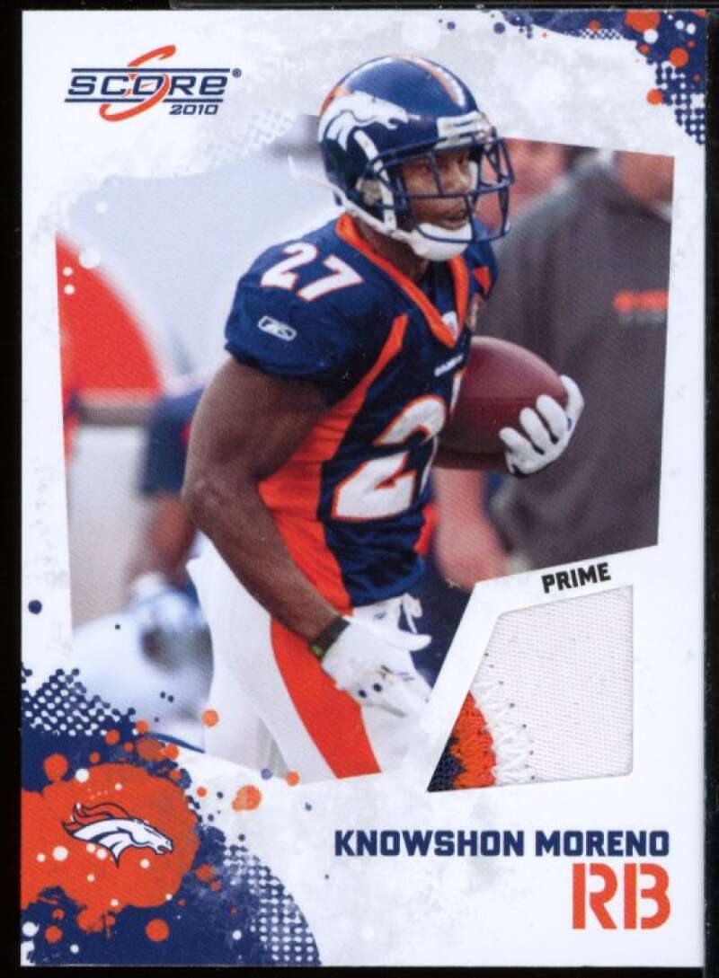 Knowshon Moreno Card 2010 Score Retail Factory Set Prime Jerseys #7  Image 1