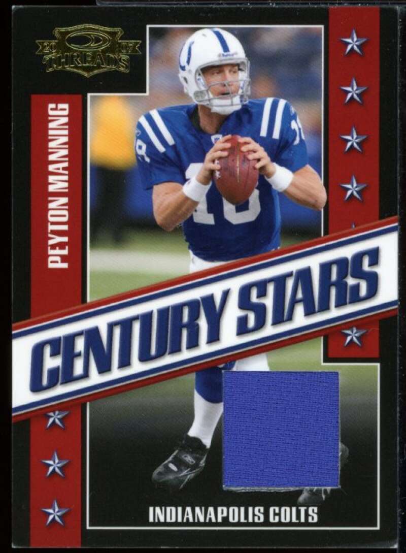 Peyton Manning Card 2007 Donruss Threads Century Stars #16  Image 1