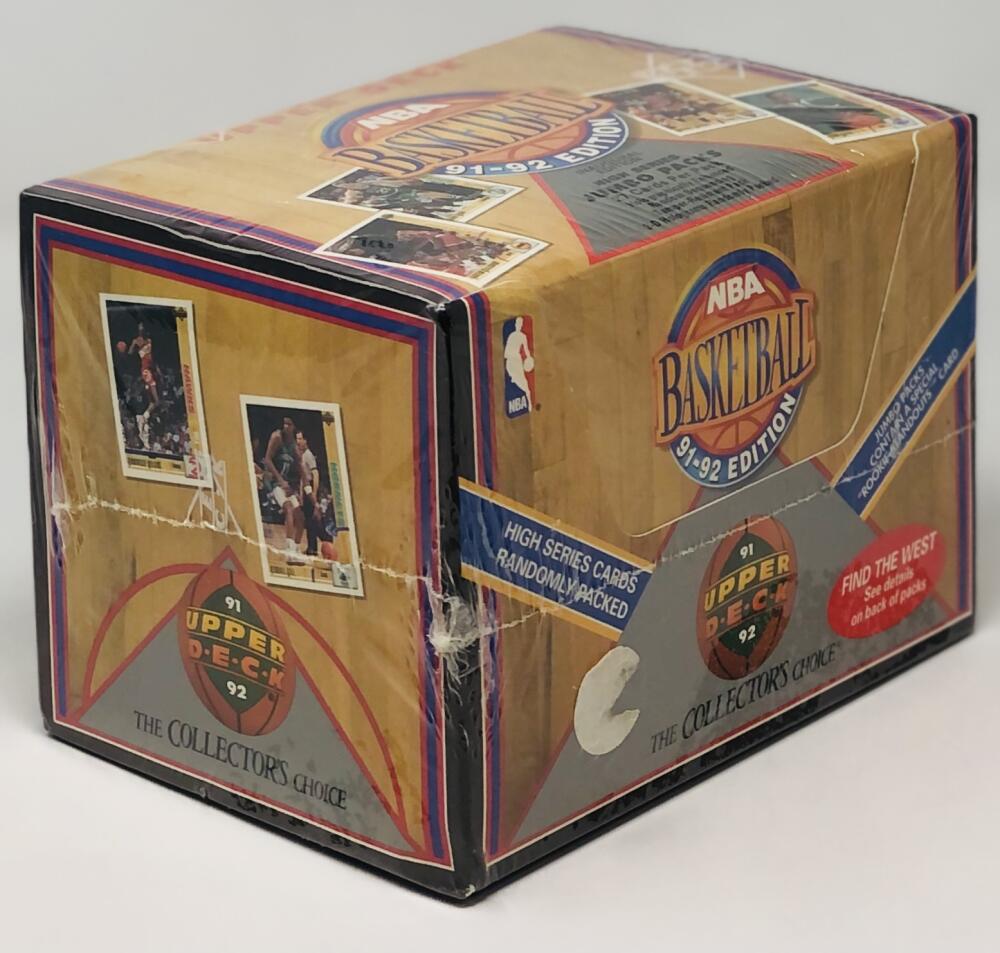 1991-93 Upper Deck Find The West High Series Jumbo Pack Basketball Box Image 2