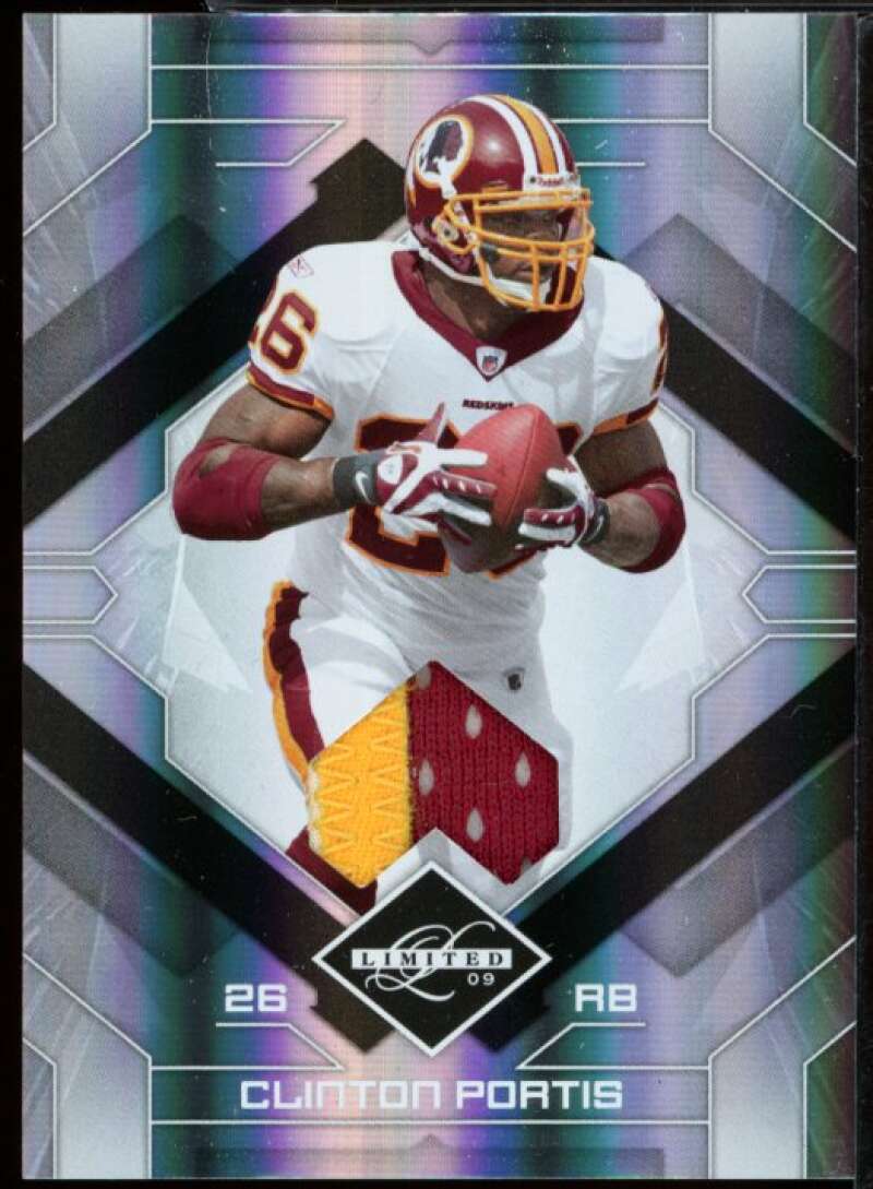 Jersey Clinton Portis Redskins Card 2009 Limited Threads Prime #99  Image 1