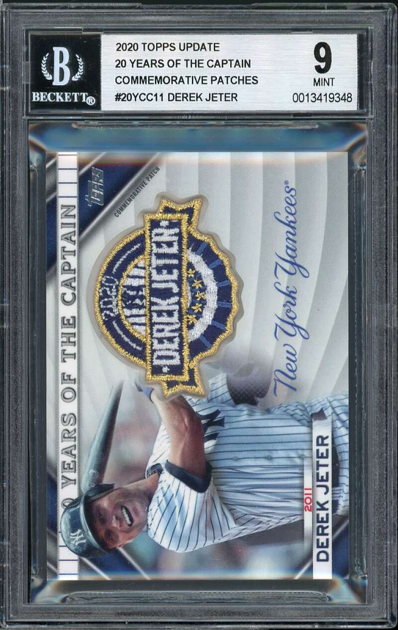Derek Jeter Card 2020 Topps Update 20 Years Commemorative Patches #11 –