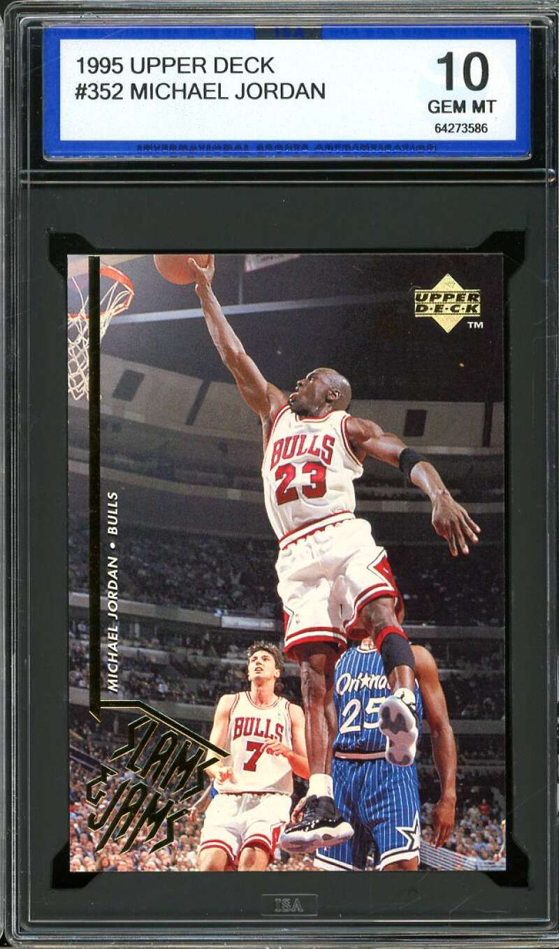 Michael Jordan Card 1995-96 Upper Deck #352 ISA 10 GEM MINT Image 1