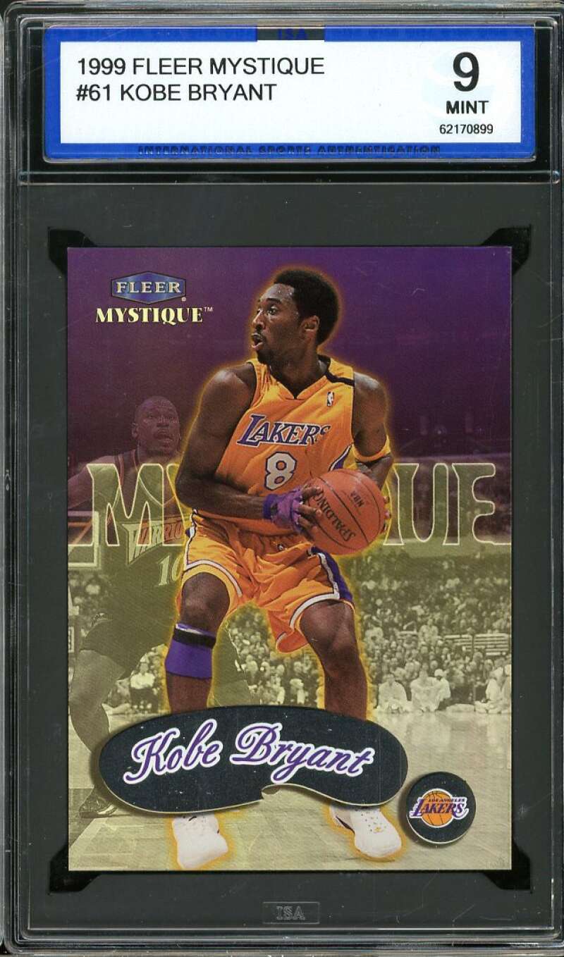 Kobe Bryant Card 1999-00 Fleer Mystique #61 ISA 9 MINT Image 1