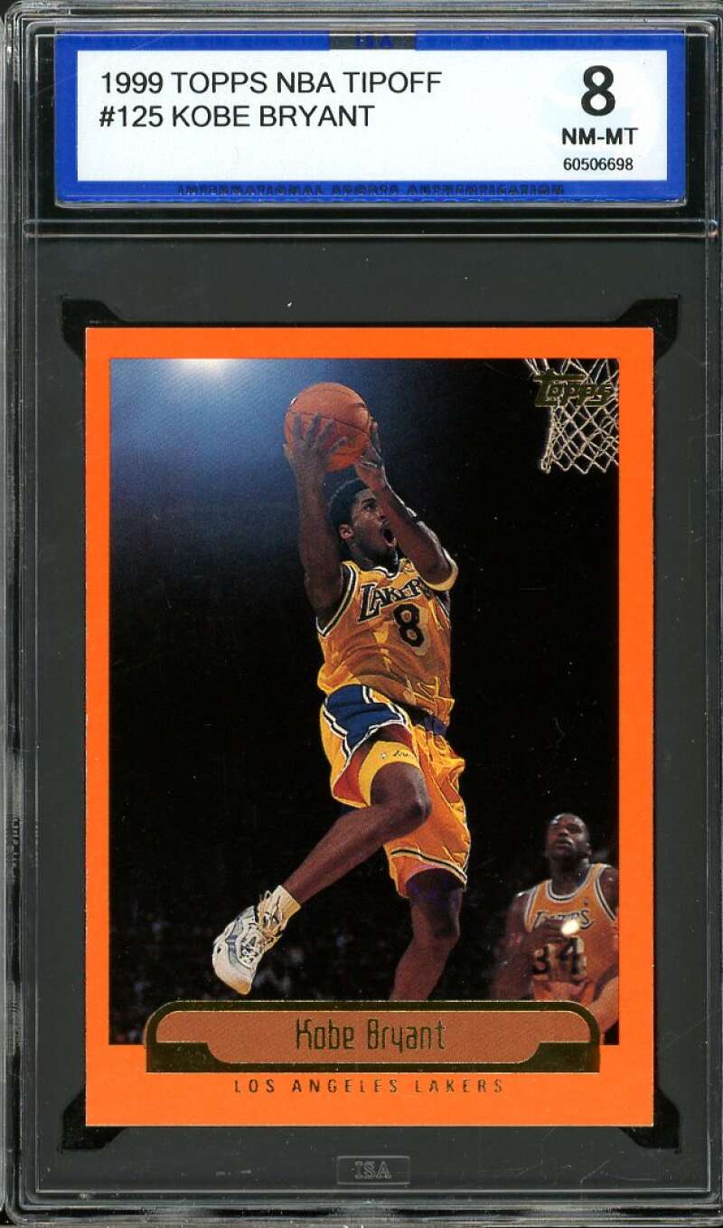 Kobe Bryant Card 1999-00 Topps Tipoff #125 ISA 8 NM-MT Image 1