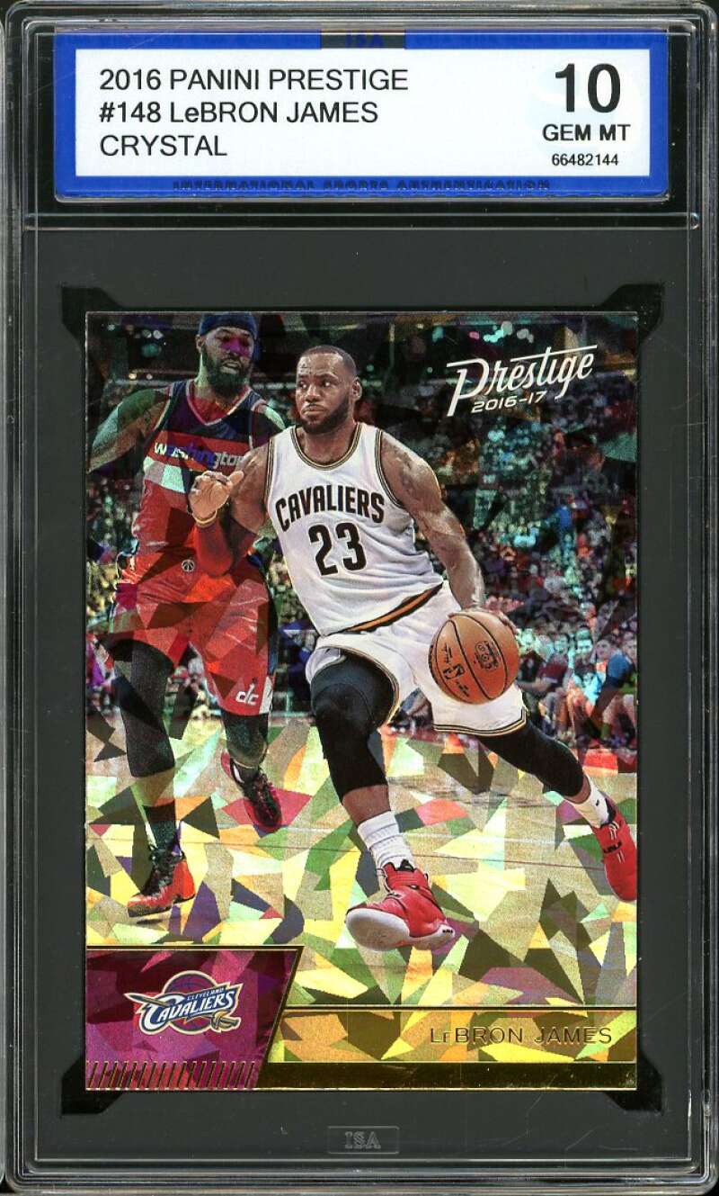 LeBron James Card 2016-17 Panini Prestige Crystal #148 ISA 10 GEM MINT Image 1