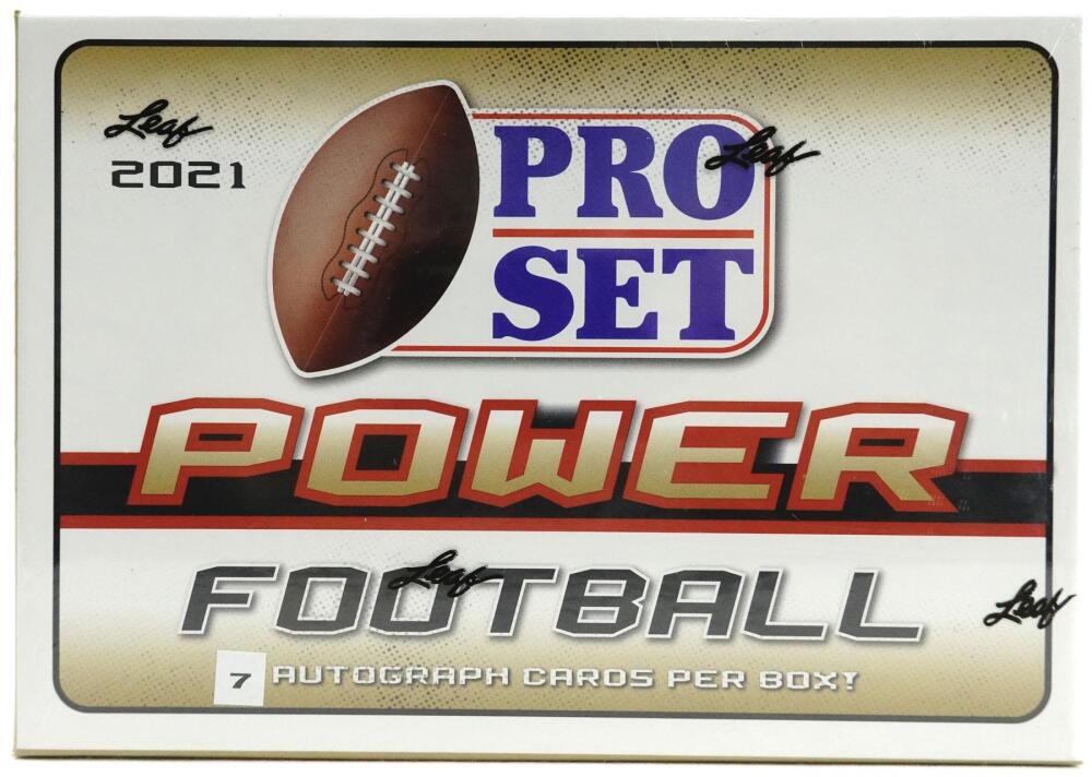 2021 Leaf Pro Set Power Football Hobby Box Image 1