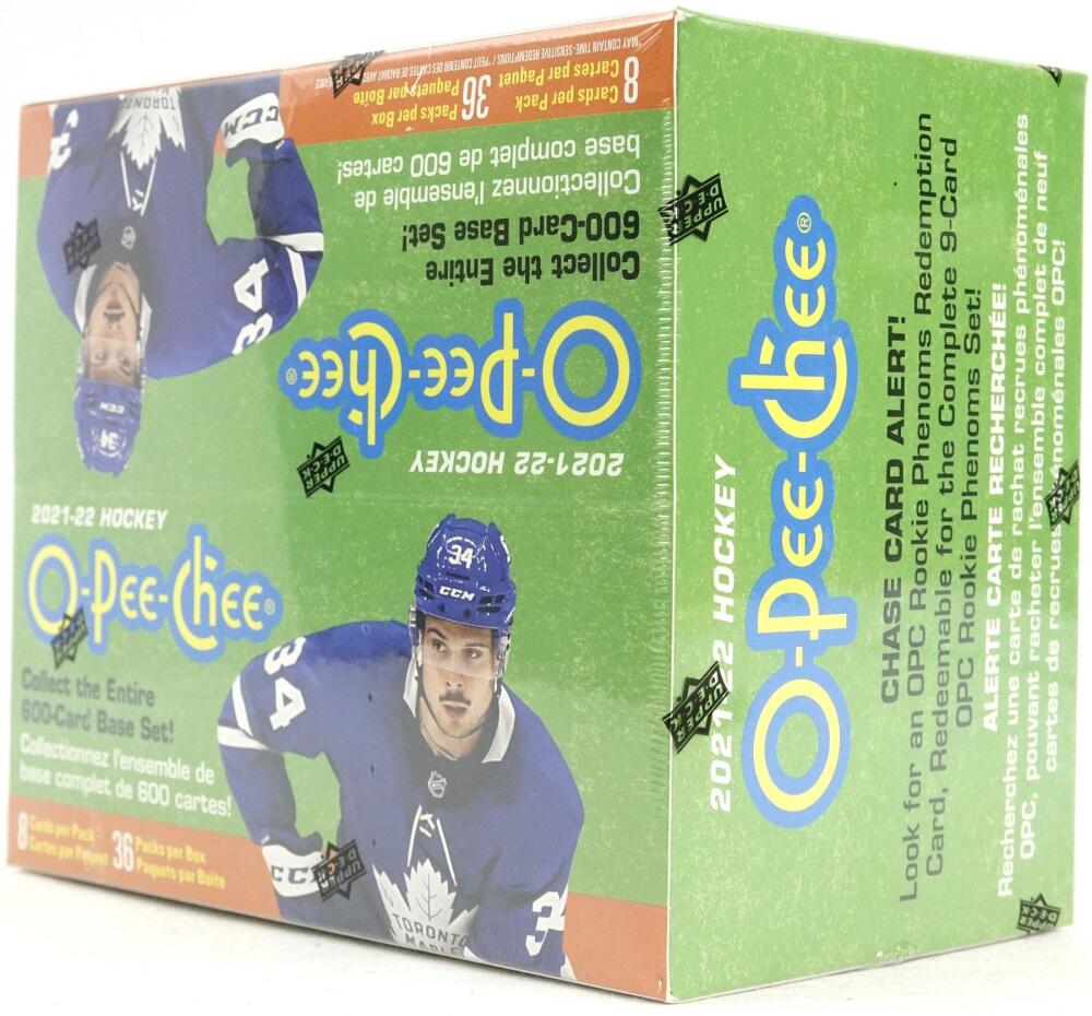 2021-22 Upper Deck O-Pee-Chee Hockey Retail 36-Pack Box Image 2