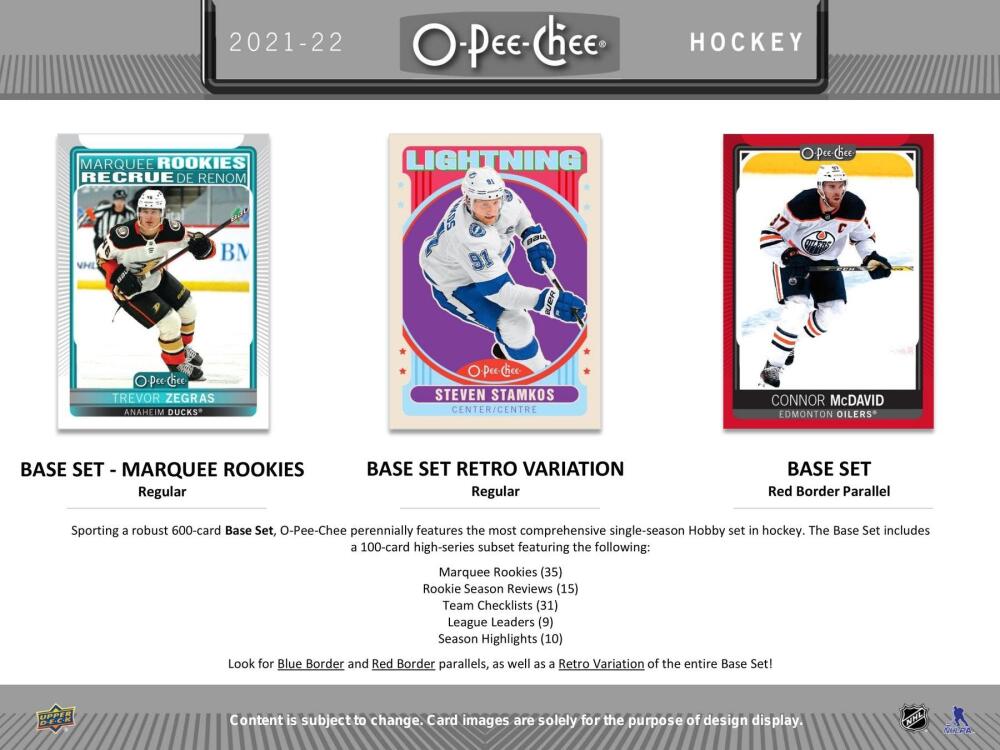 2021-22 Upper Deck O-Pee-Chee Hockey Retail 36-Pack Box Image 5