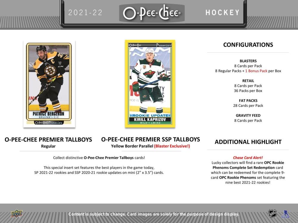 2021-22 Upper Deck O-Pee-Chee Hockey Retail 36-Pack Box Image 6
