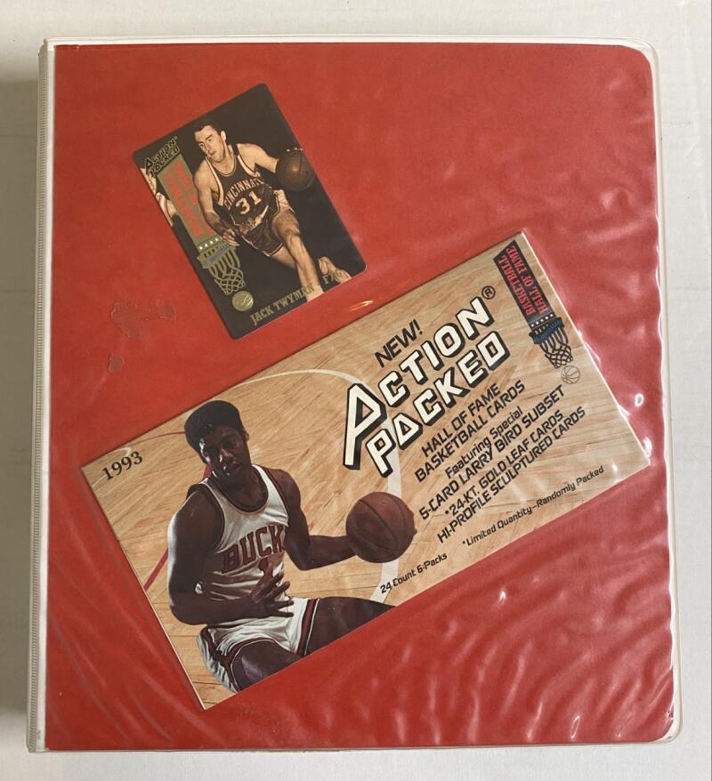 1993 Action Packed HOF NBA 25th Anniversary Basketball Binder Set 1-84 Image 2