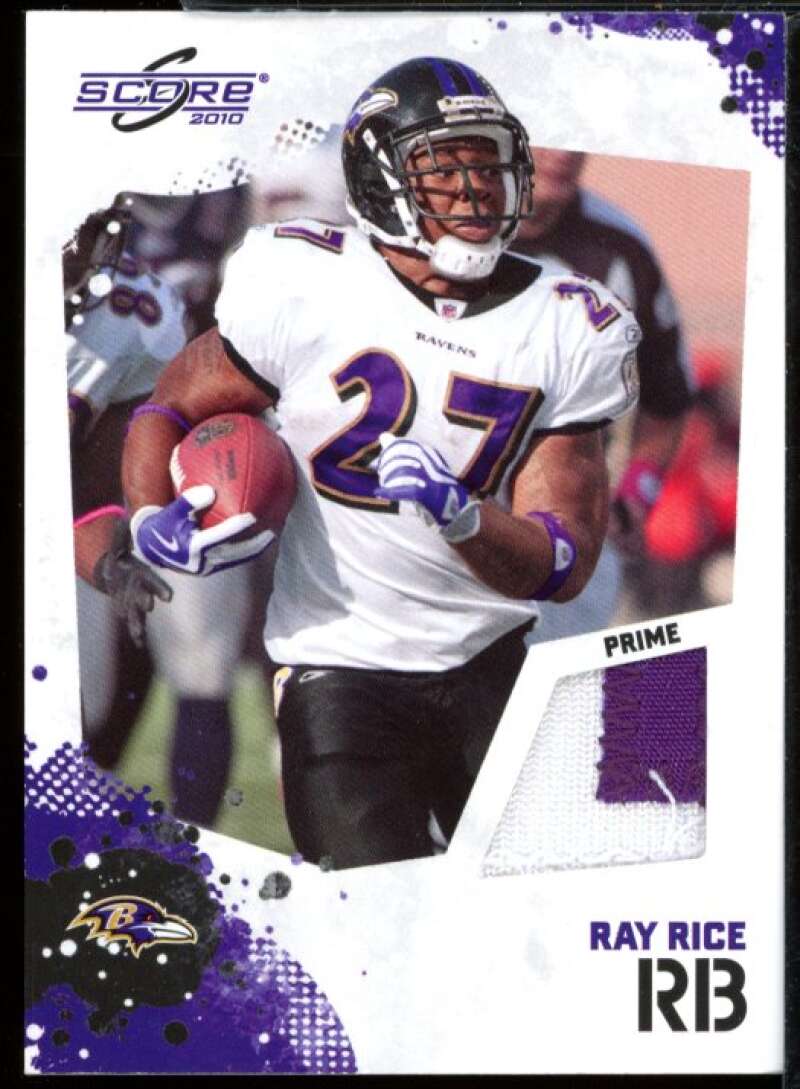 Ray Rice Card 2010 Score Retail Factory Set Prime Jersey Materials #12  Image 1