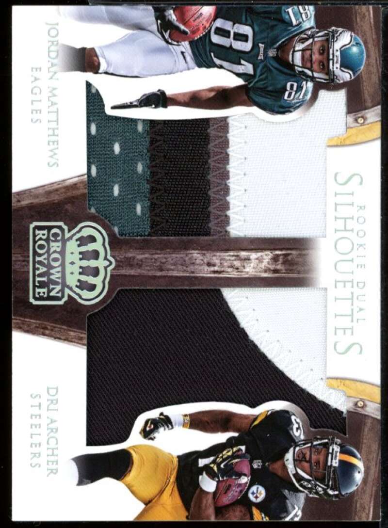 Dri Archer Jordan Matthews 2014 Crown Royale Dual Rookie Silhouettes #DSPA1  Image 1