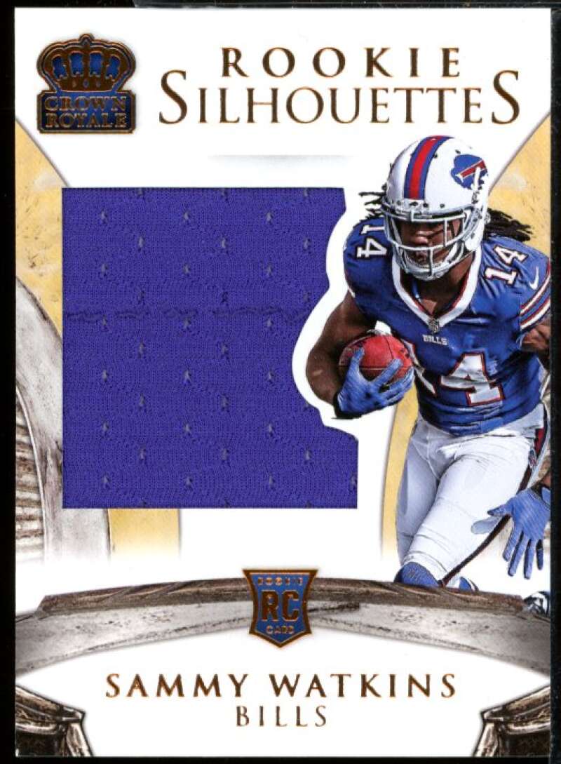 Sammy Watkins Card 2014 Crown Royale Rookie Silhouettes Jersey Materials #204  Image 1