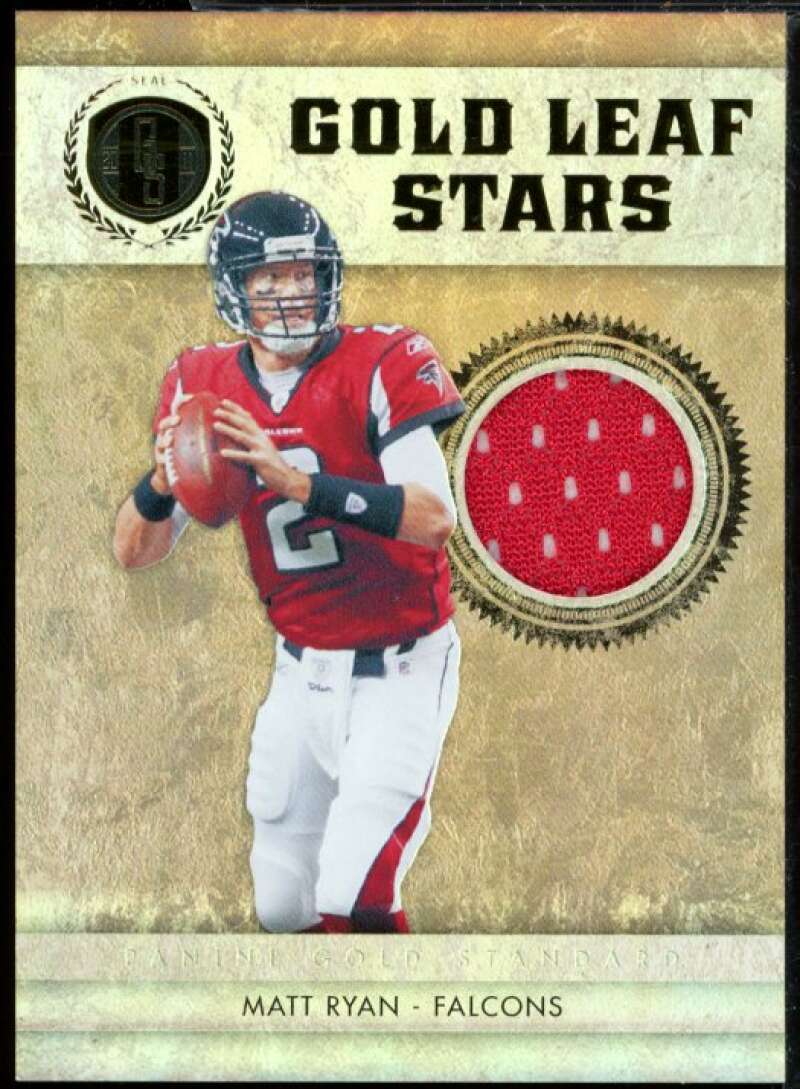 Matt Ryan Falcons Jersey Card 2011 Gold Standard Gold Leaf Stars #11  Image 1