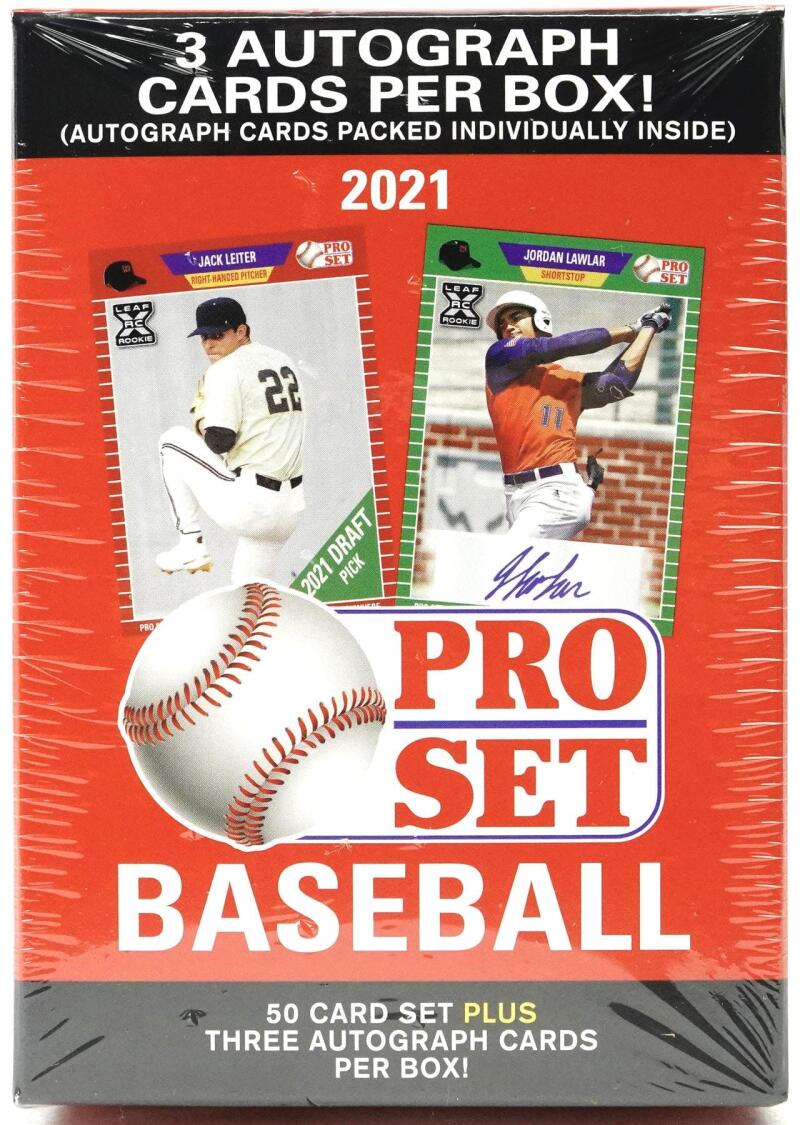 2021 Leaf Pro Set Baseball Hobby Blaster Box Image 1