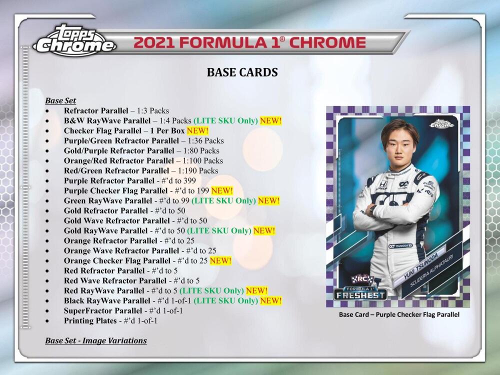 2021 Topps Formula 1 Chrome Racing Hobby Lite Box Image 5