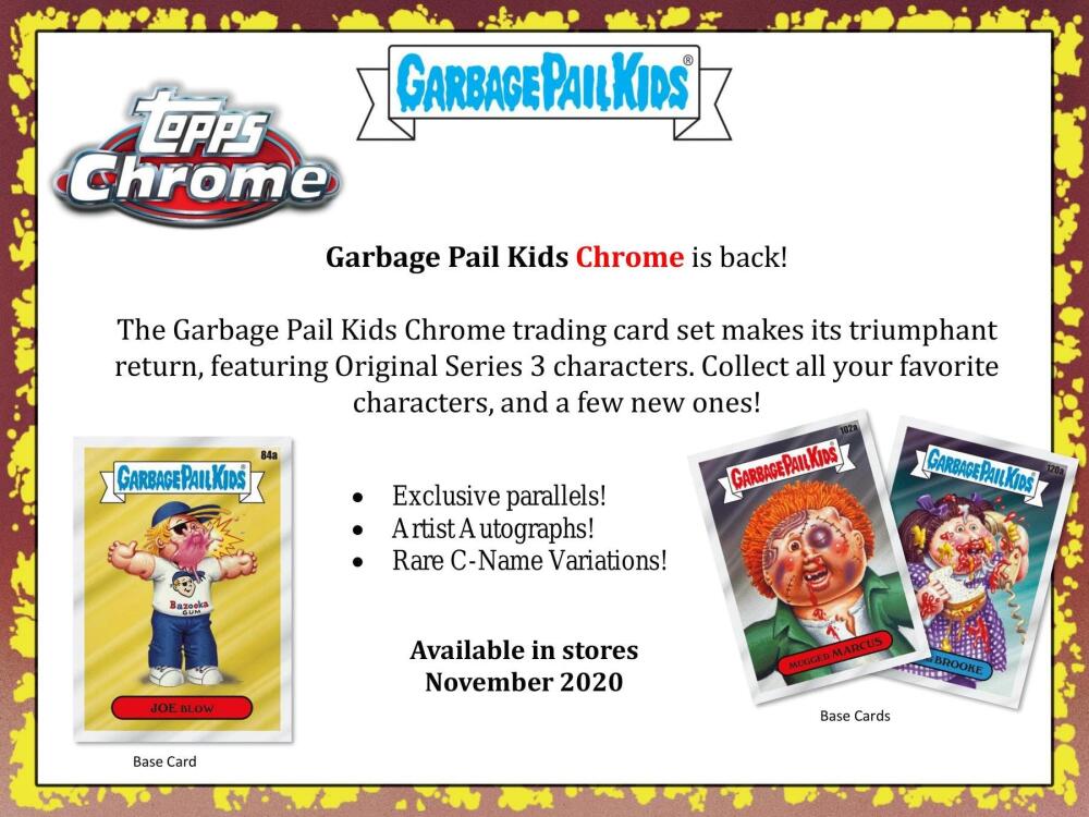 2020 Topps Garbage Pail Kids Chrome Hobby Box  Image 3