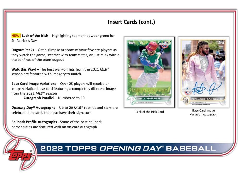 2022 Topps Opening Day Baseball Hobby Box Image 7