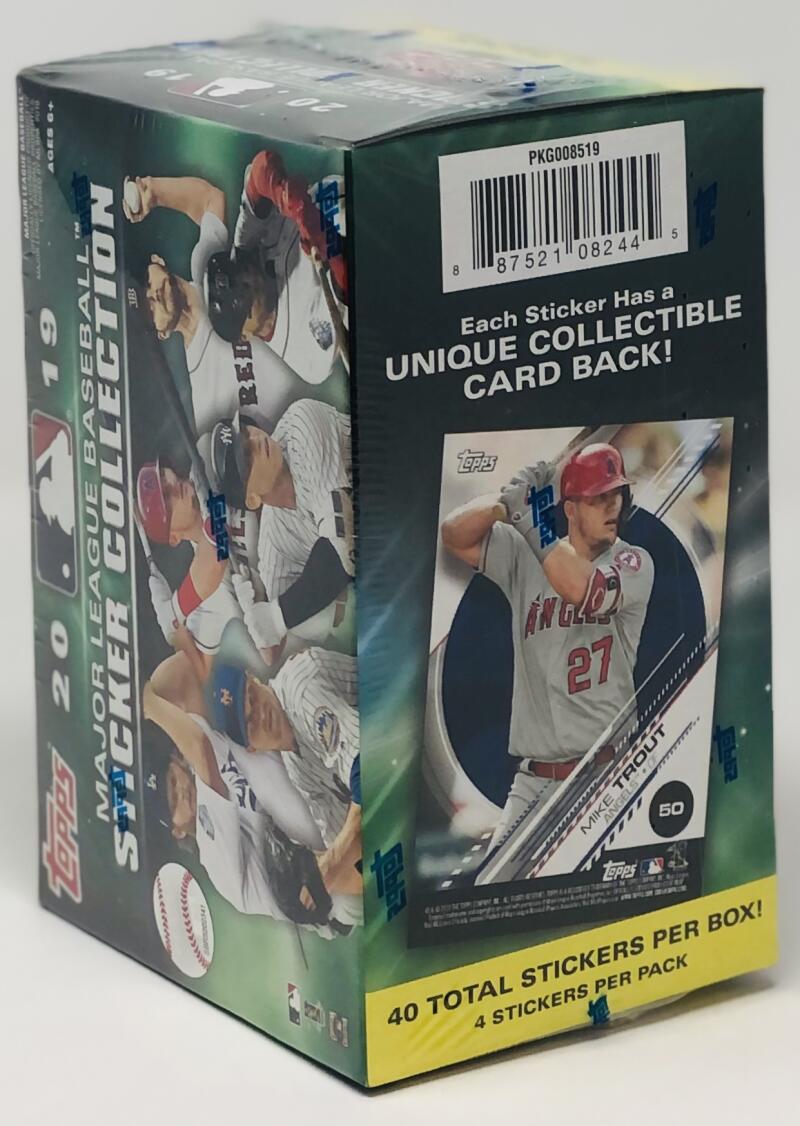 2019 Topps Sticker Collection Baseball Blaster Box Image 2