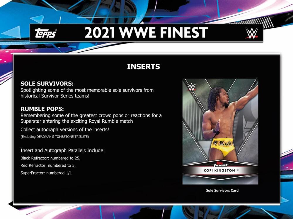 2021 Topps WWE Finest Wrestling Hobby Box Image 8