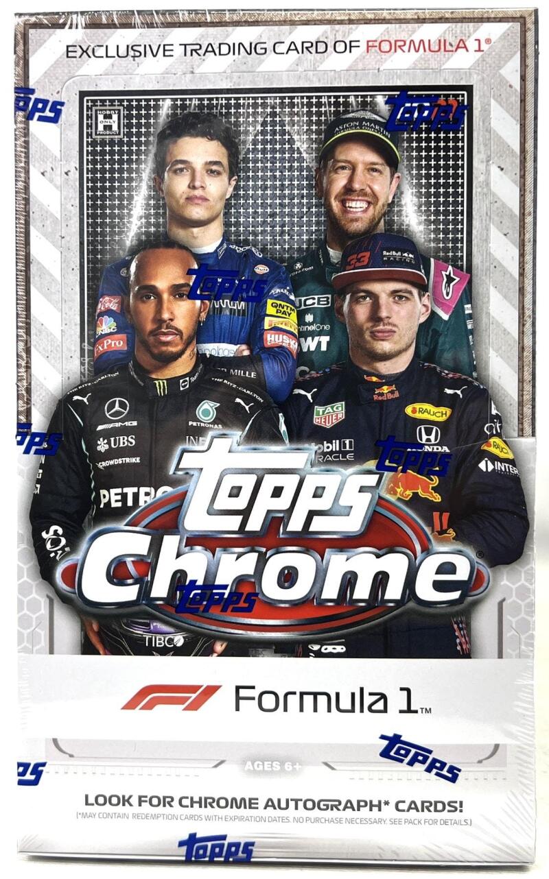 2021 Topps Formula 1 Chrome Racing Hobby Box Image 1