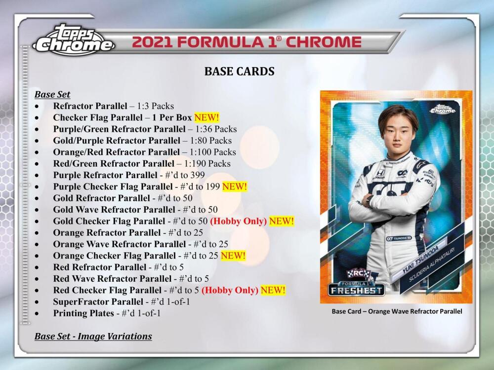 2021 Topps Formula 1 Chrome Racing Hobby Box Image 5