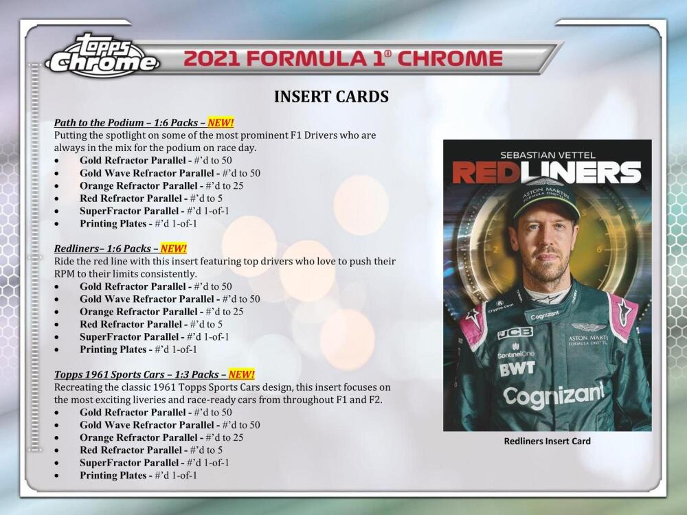 2021 Topps Formula 1 Chrome Racing Hobby Box Image 6