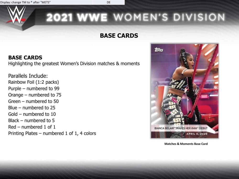 2021 Topps WWE Women's Division Wrestling Hobby Box Image 5