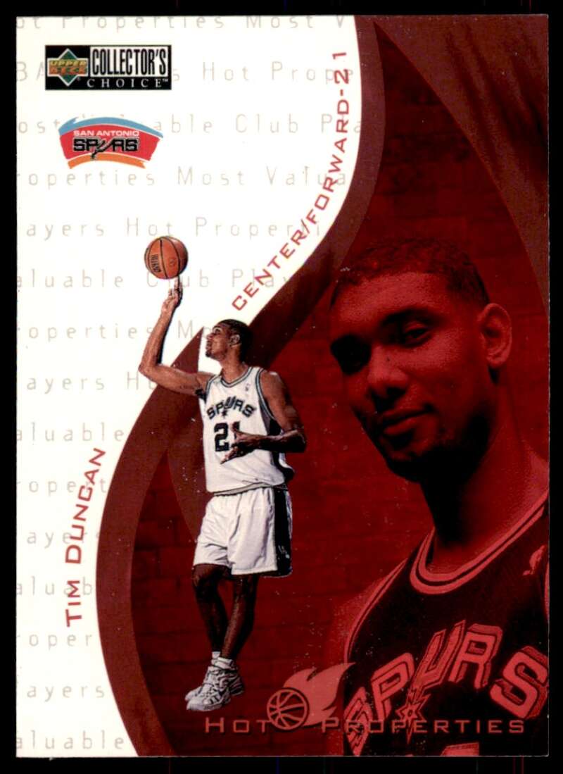 Tim Duncan Rookie Card 1997-98 Collector's Choice HP #379 Image 1