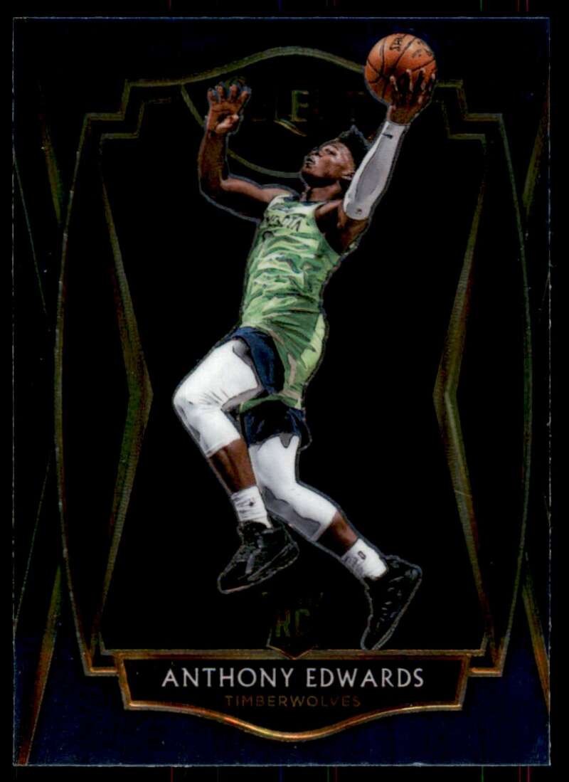 Anthony Edwards Rookie Card 2020-21 Select Blue #169 Image 1