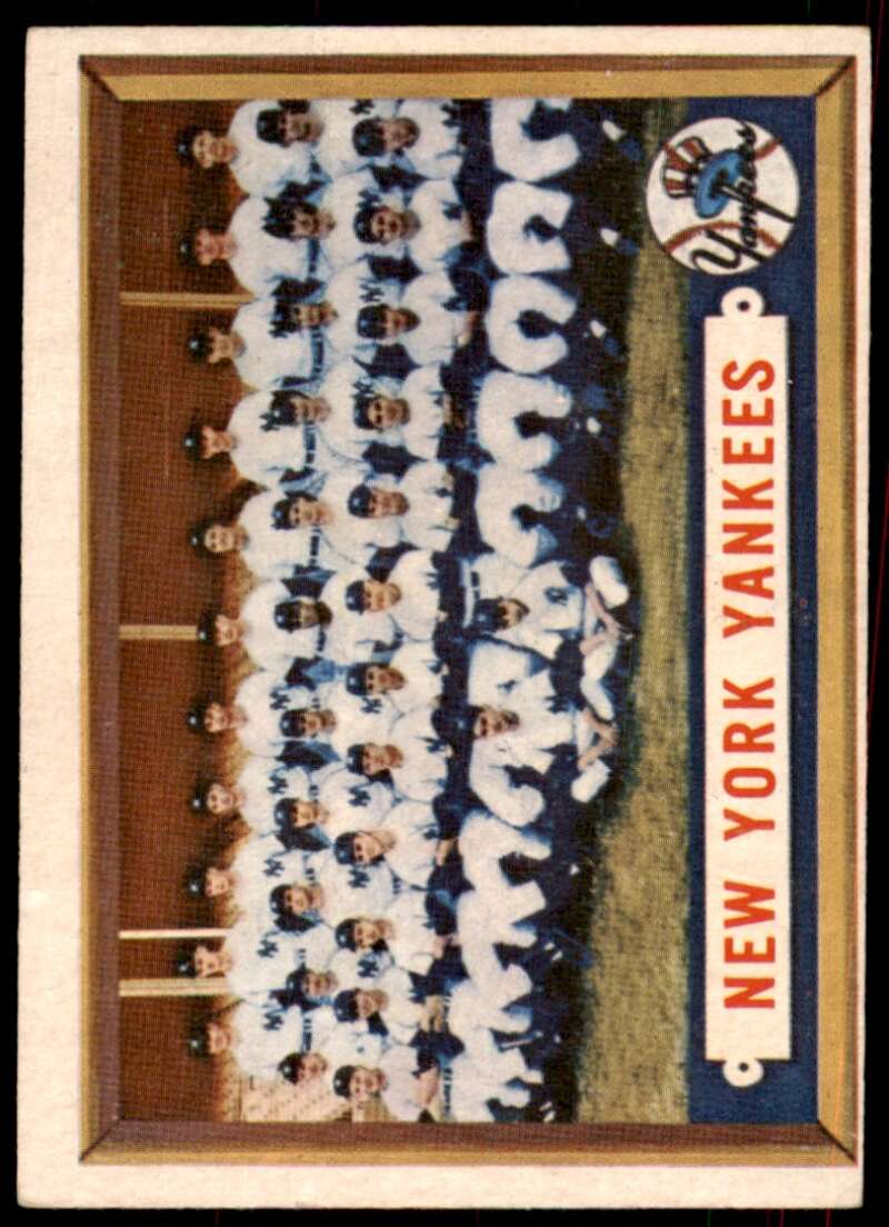 New York Yankees Team Card 1957 Topps #97 Image 1