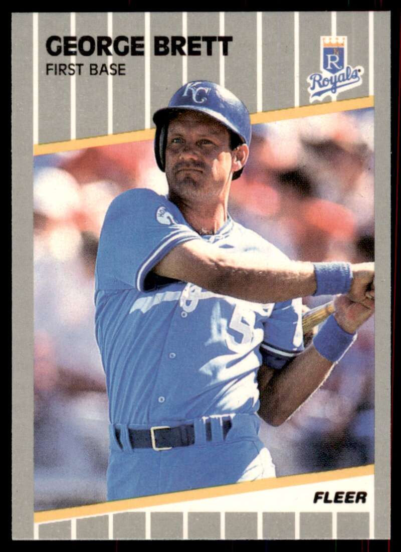 George Brett Card 1989 Fleer Glossy #277 Image 1