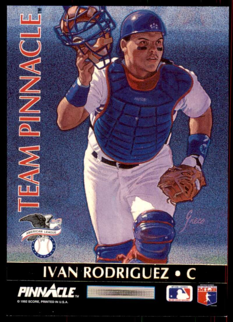 Ivan Rodriguez/Benito Santiago Card 1992 Pinnacle Team #3 Image 1