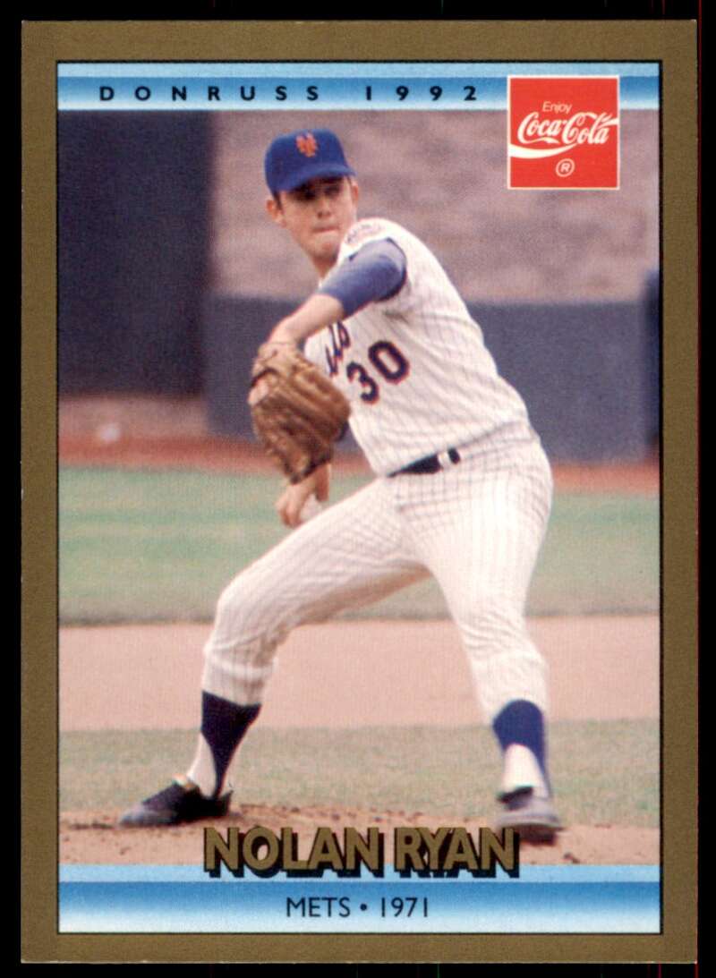 Nolan Ryan Card 1992 Donruss Coca-Cola Nolan Ryan #5 Image 1