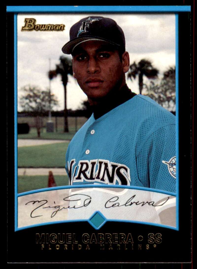 Miguel Cabrera Card 2001 Bowman #299 Image 1