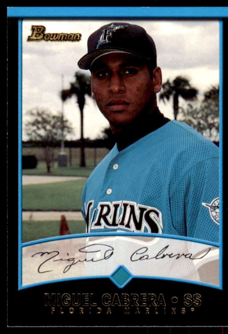 Miguel Cabrera Card 2001 Bowman #299 Image 1