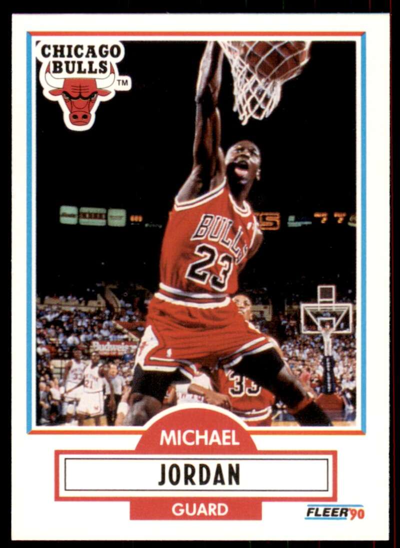 Michael Jordan Card 1990-91 Fleer #26 Image 1